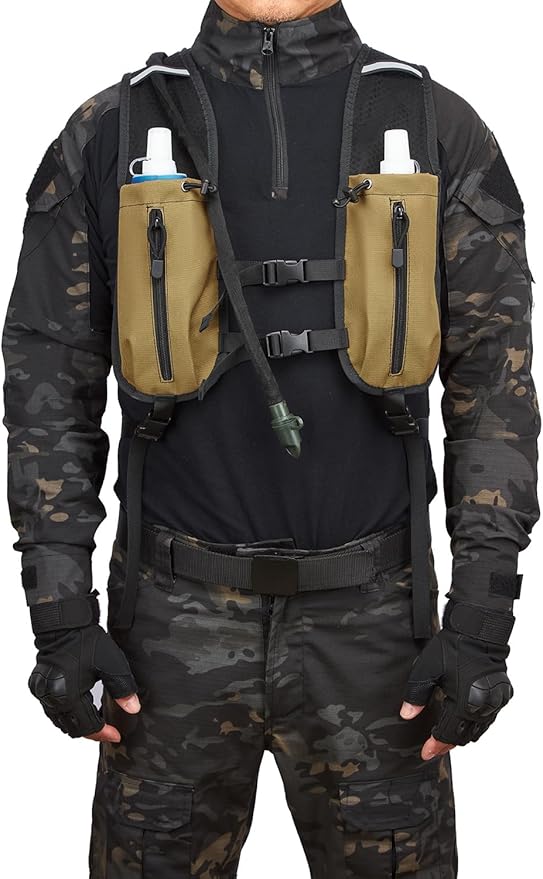 ATBP Running Hydration Vest Pack Tactical 3L Water Bladder Backpack Bag - Image 4