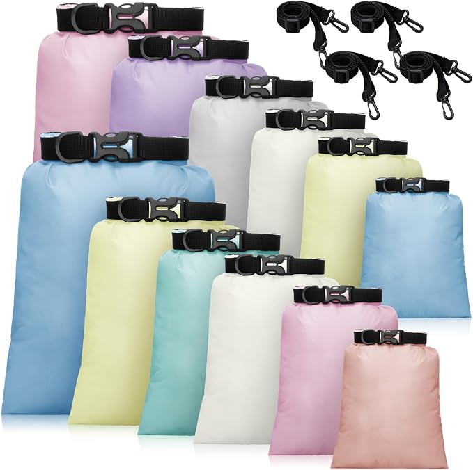 Shappy Waterproof Dry Bag Set 6 Sizes Lightweight Sacks and Long Adjustable by Shappy