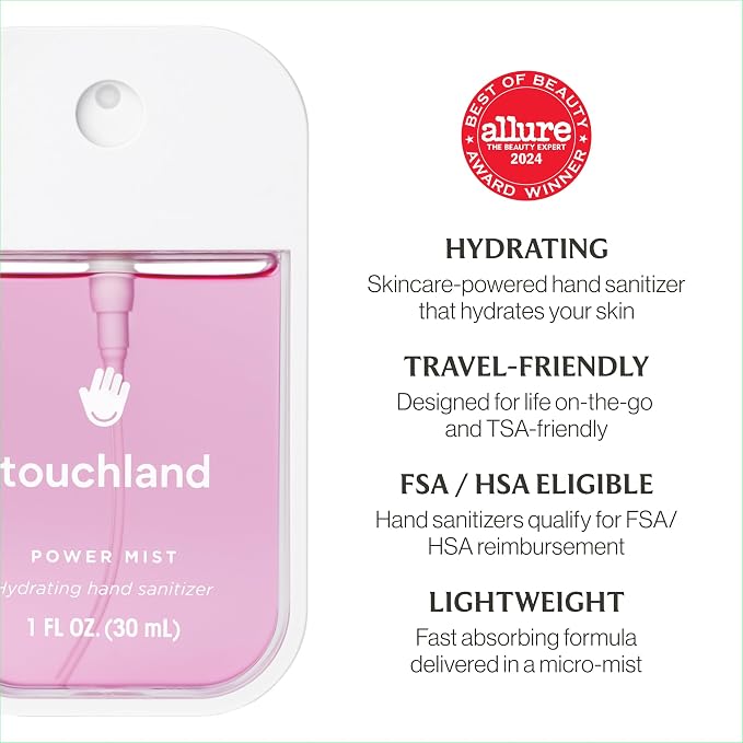 Touchland Power Mist Hydrating Hand Sanitizer Spray, JUICY 5 Set, 1 FL. OZ. - Image 8