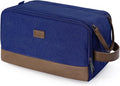 WANDF Toiletry Bag for Men Travel Toiletry Organizer Canvas and Leather Dopp by WANDF