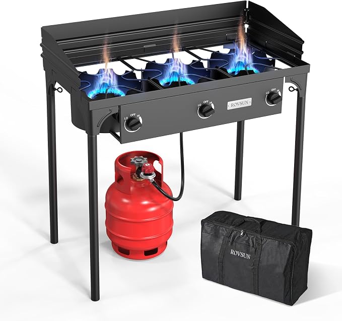 ROVSUN 3 Burner Propane Gas Stove by ROVSUN