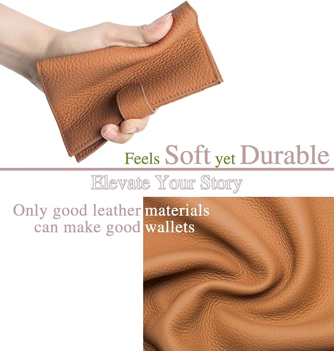 Leather RFID Passport Holder for Travel – Slim Passport Wallet for Women & Men - Image 3