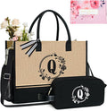 TOPDesign Personalized Initial Canvas Tote Bag, by TOPDesign