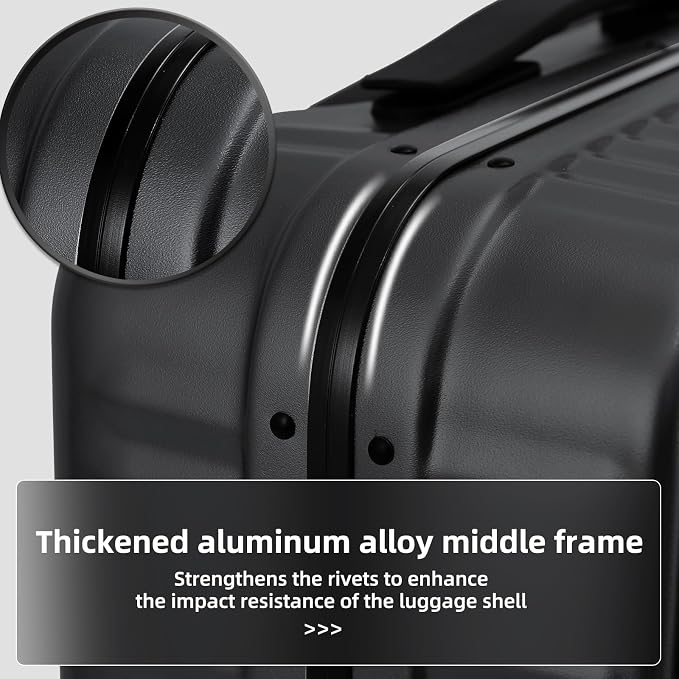 29 Inch Aluminum Checked Luggage - Image 5