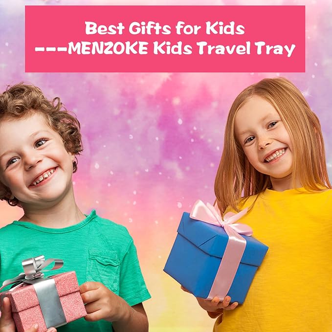 MENZOKE Kids Travel Tray, Car Seat Table Tray, Road Trip Essentials - Image 8