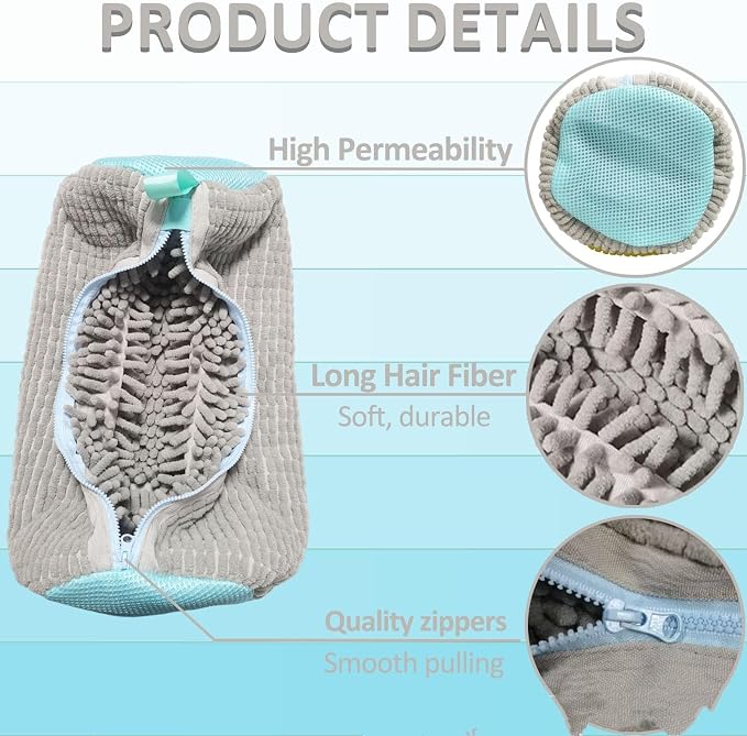 2 Pcs Shoe Washing Machine Bag Reusable Laundry Shoe Bag - Image 3