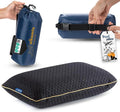 Travel & Camping Comfortable Memory Foam Pillow – Easy to Carry Portable Bag – by Alkamto