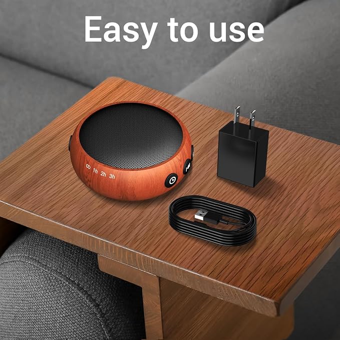 SoundMe Small Sound Machine Brown Noise Machine 30 Soothing Natural Sounds Rain - Image 6