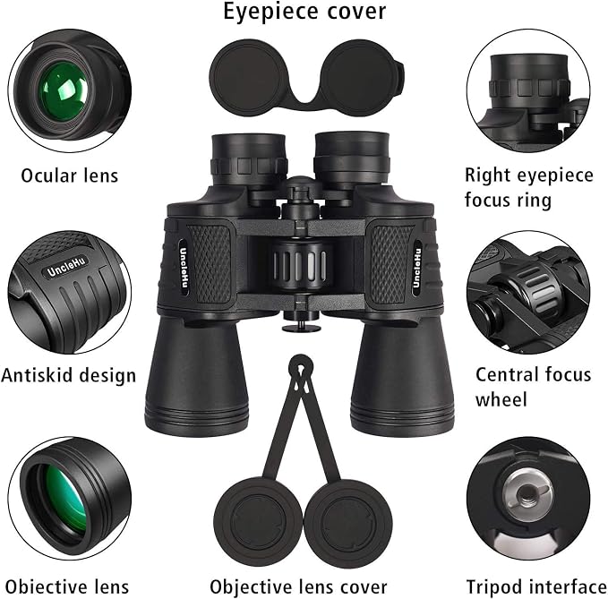 UncleHu 20x50 High Power Binoculars - Image 2