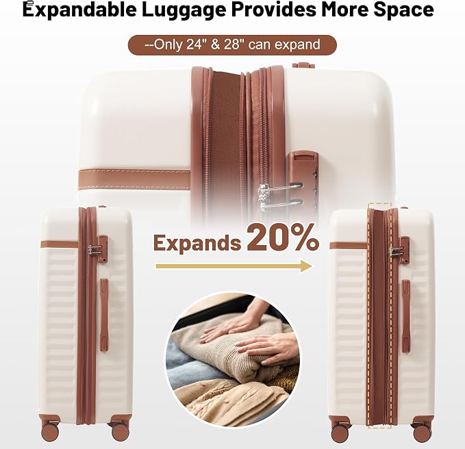 Merax Luggage Sets Front Opening, 2 Piece Hardshell Suitcase - Image 7