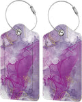 2 Pack Abstract Purple Luggage Tag by SNAPMADE