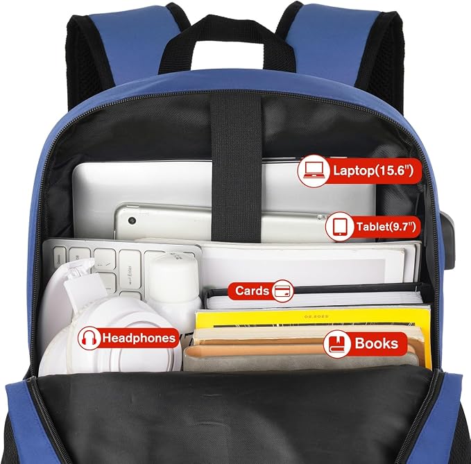School Backpack, Classic Bookbag Men and Teen Boy Schoolbag - Image 4