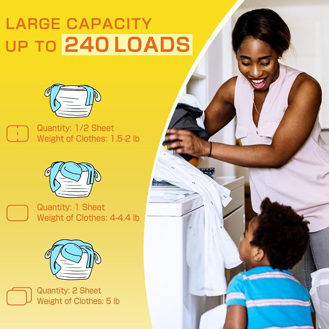 Soulink Laundry Detergent Sheets, 240 Loads - Image 5