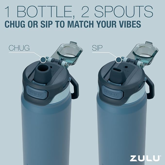 ZULU Powerfill Pro 24oz Stainless Steel Water Bottle - Image 7
