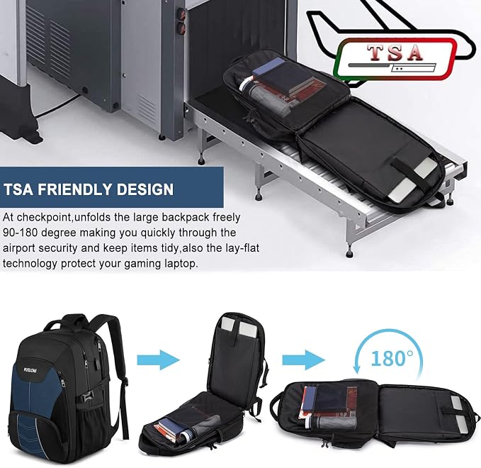 PUSLOM Extra Large Travel Laptop Backpack - Image 5