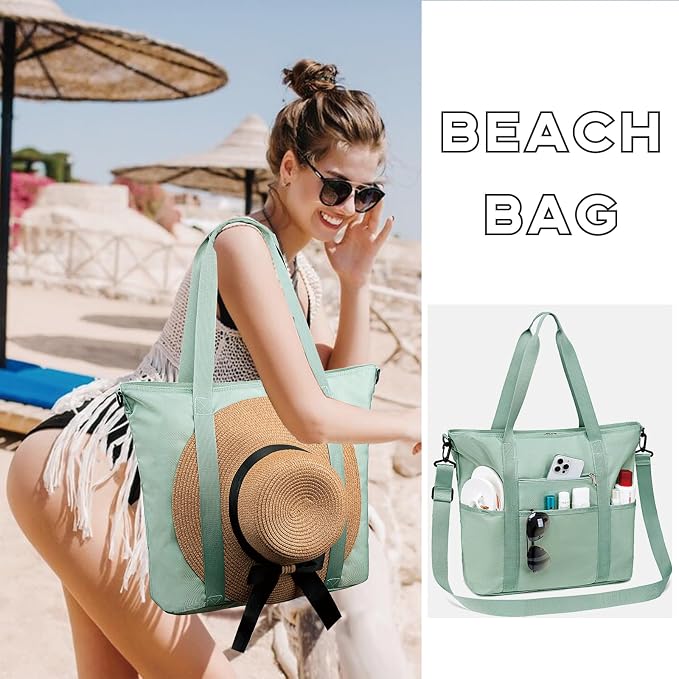 LEDAOU Beach Bags for Women, Beach Bags Waterproof Sandproof, Packable Beach - Image 4