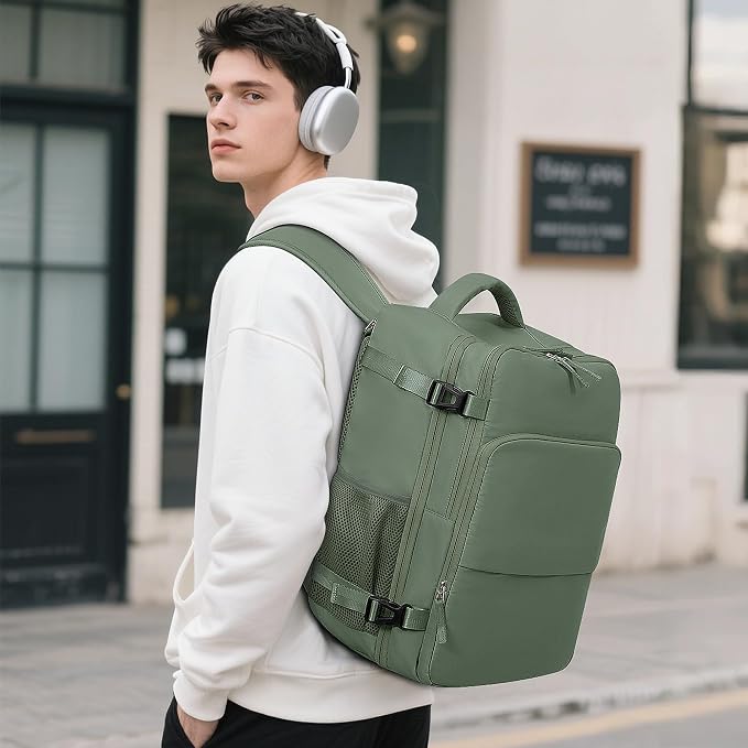 Personal Item Backpack, Carry on Travel Backpack - Image 2