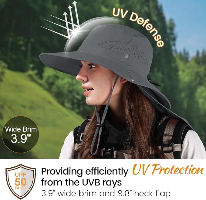 ZOORON Sun Hat for Men Women Fishing Hat - Image 3