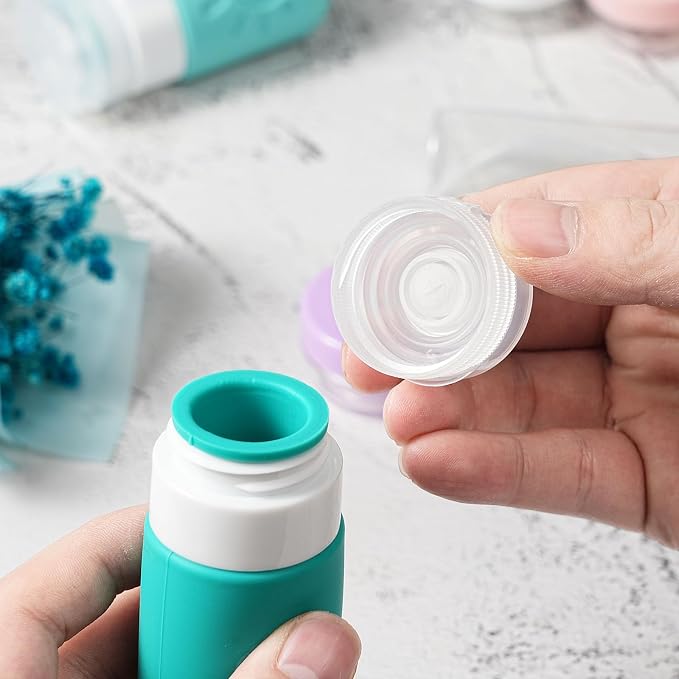 18 Pack travel Bottles for Toiletries, TSA Approved Silicone Travel Containers - Image 5