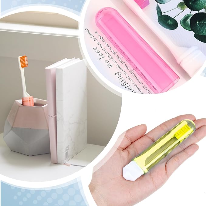Patelai 4 Pieces Travel Toothbrush Set, Soft Bristle Mini Foldable Tooth Brush - Image 5