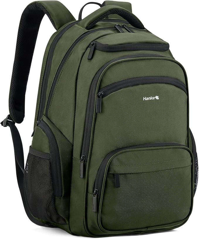 Hanke College Laptop Backpack Multi-Pocket, 18-Inch Large Travel Backpack by Hanke