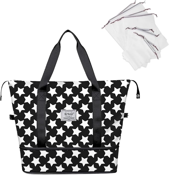 NPBAG Women Travel Duffel, Gym Workout Overnight Bag, Mommy Hospital Bag by NPBAG