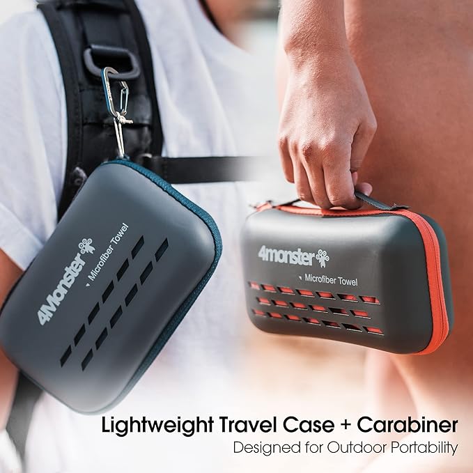 4Monster Camping Towels Super Absorbent, Fast Drying Microfiber Travel Towel - Image 3