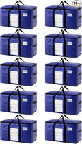 TAILI 10 Pack Dark Blue Extra Large Moving Bags, Heavy Duty Totes by TAILI