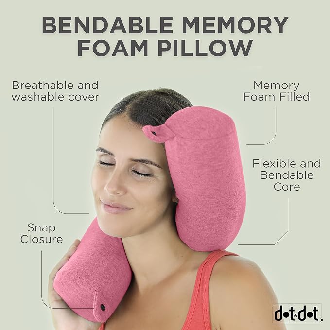 Dot&Dot Twist Memory Foam Travel Pillow - Image 2