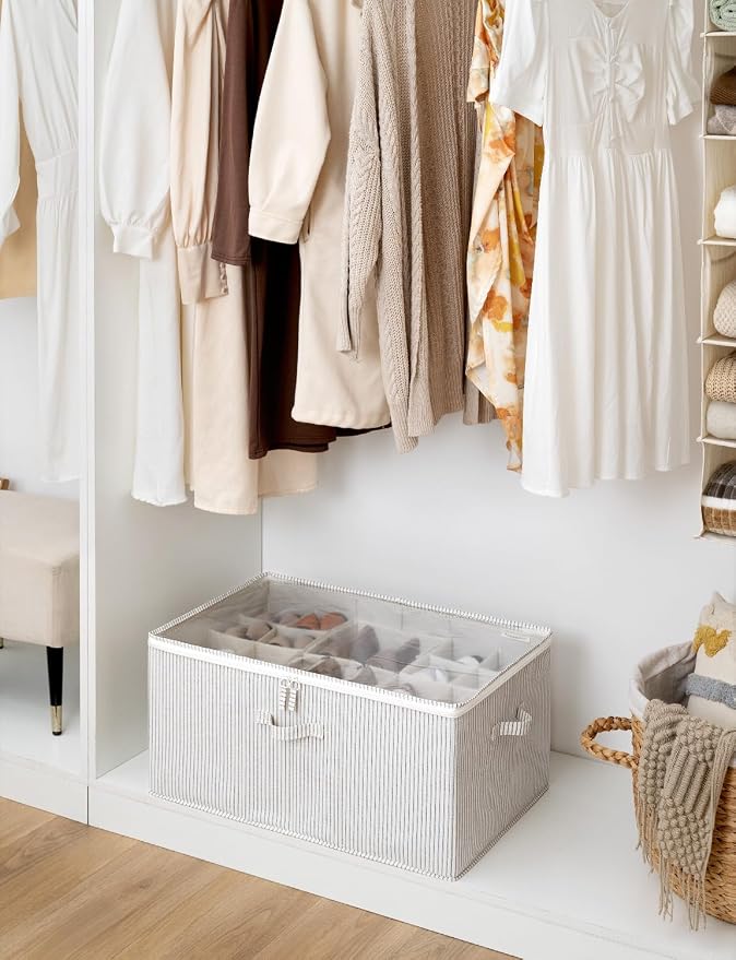 StorageWorks Shoe Organizer for Closet, Fits up to 24 Pairs, Shoe Cubby Storage - Image 7