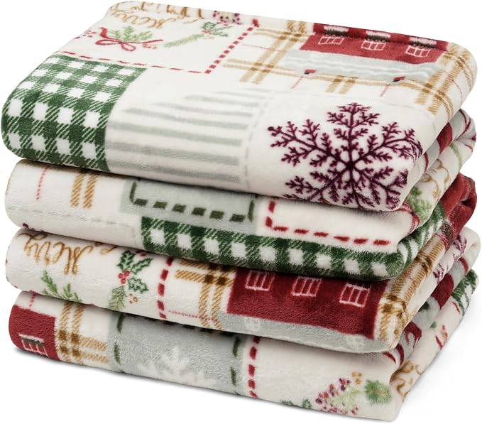 PHF Printed Fleece Blanket Twin Size, No Shed No Pilling Ultra Soft Plush Cozy by PHF
