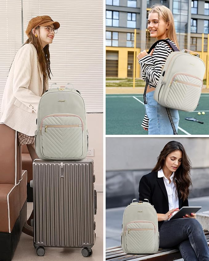 LOVEVOOK Laptop Backpack Purse for Women, Work Travel Computer Bags, College - Image 6