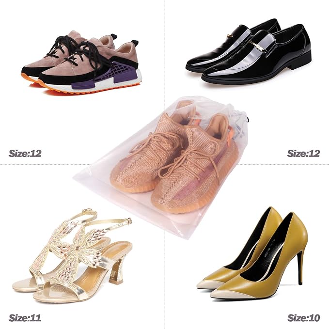 Set of 24 Transparent Shoe Bags - Image 7