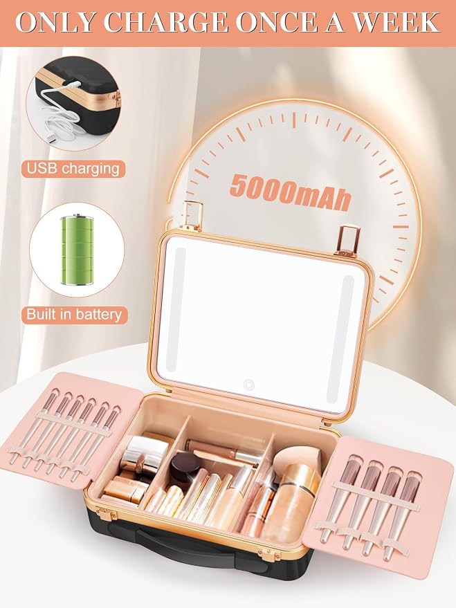 Kalolary Travel Makeup Train Cases - Image 5