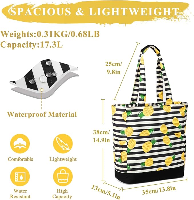VASCHY Beach Bag for Women, Large Waterproof Sandproof Fold-able Packable Pool - Image 2