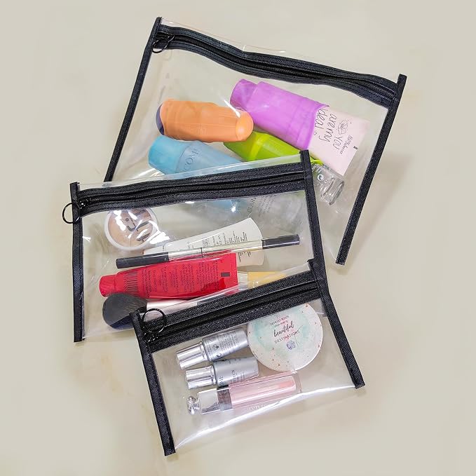 Clear Makeup Bags，small makeup bag, mesh zipper pouch bags, purse organizer - Image 7