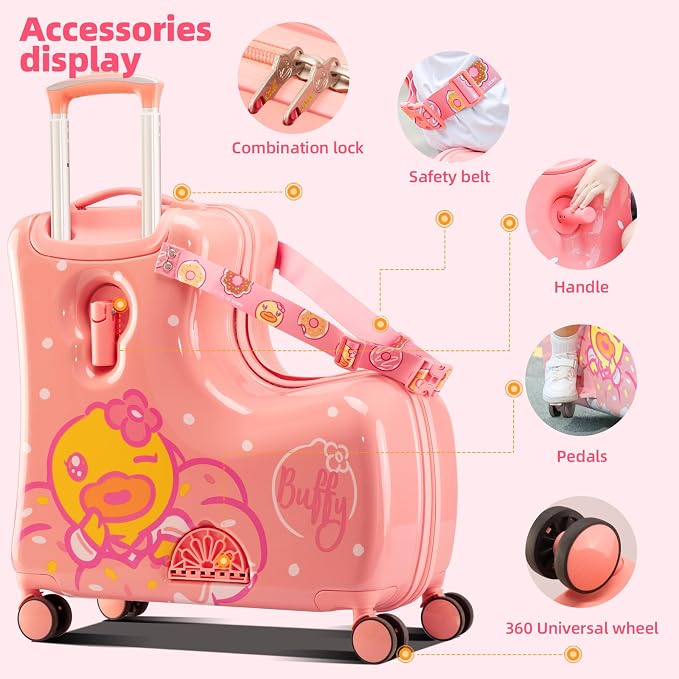 Kids' Lightweight Ride on Luggage - Image 7