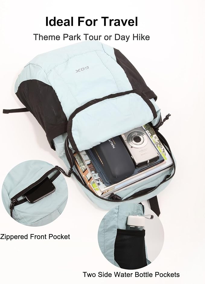 GOX Foldable 20l Backpack For Travel Lightweight Hiking Packable Daypack for - Image 3