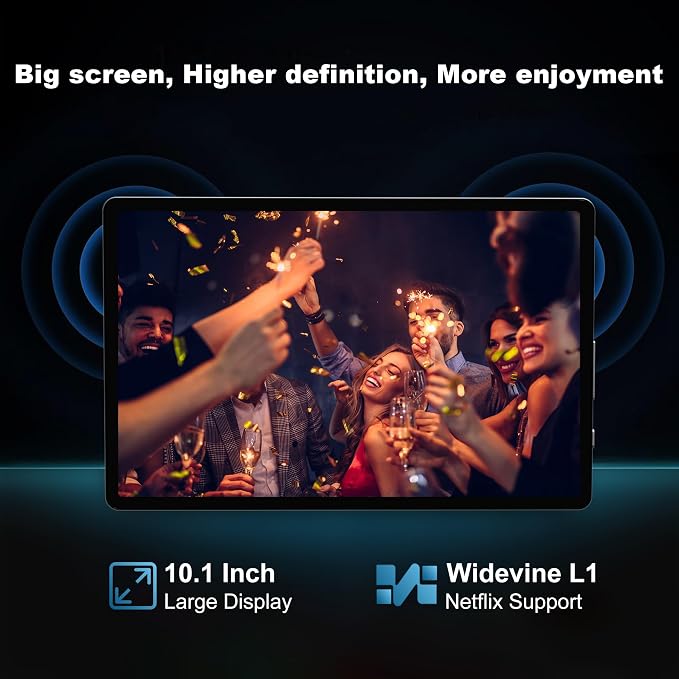 Android 14 Tablet with Keyboard，16GB RAM 128GB ROM 1TB Expand, 8000mAh Battery - Image 4