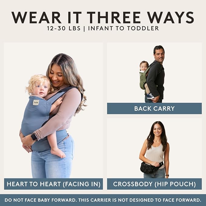 Baby Tula Lite Ripstop Nylon Compact Baby Carrier, Lightweight and Ergonomic - Image 4