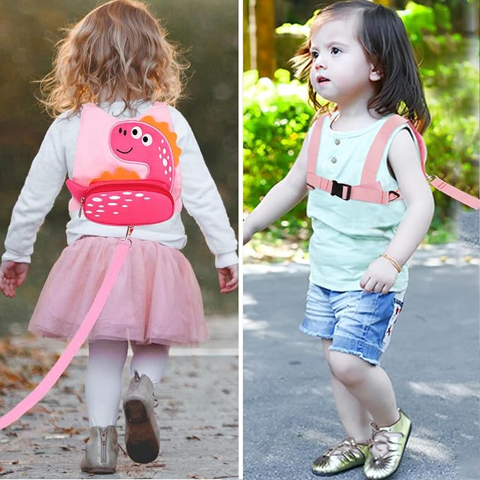 Toddler Leash Harness + Anti Lost Wrist Link, Accmor Cute Dinosaur Kids - Image 7