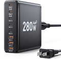 280W USB C Charger Block, 8-Port USB C Charging Station GaN III PD 65W Laptop by Ediliow