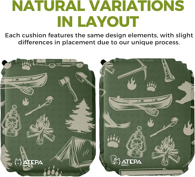 ATEPA Inflatable Stadium Seat Cushion, Self-Inflating Memory Foam Stadium Seats - Image 8