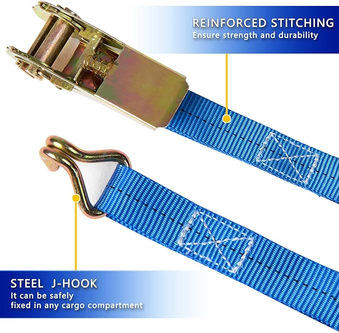 Ratchet Straps, 1 Inch x 16.4 Feet - Image 4