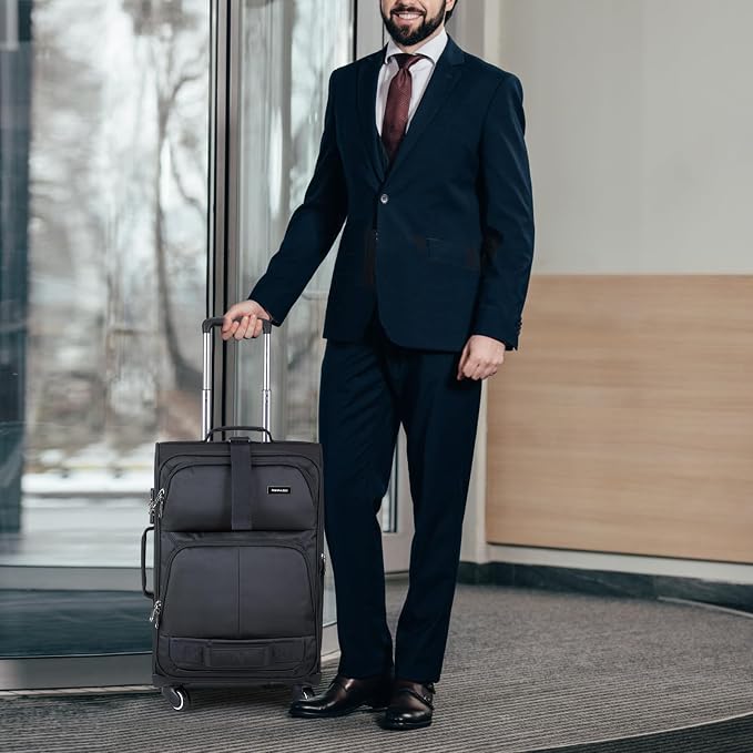 Hanke 20 Inch Softside Expandable Carry On Luggage - Image 7