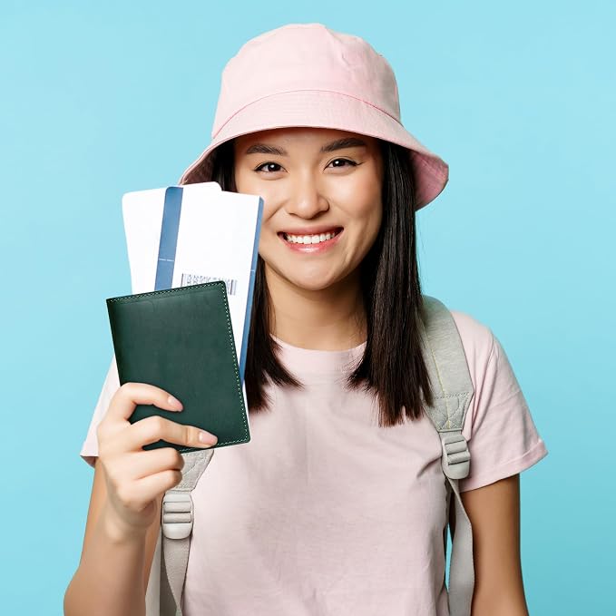 HIFA Leather Passport Holder, Handmade Passport Cover - Image 7