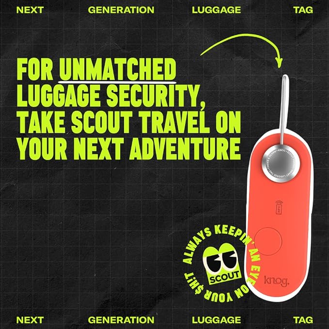 Knog Scout iOS Smart Tag, Tracker & 85d Alarm – Rechargeable Luggage Tag - Image 8