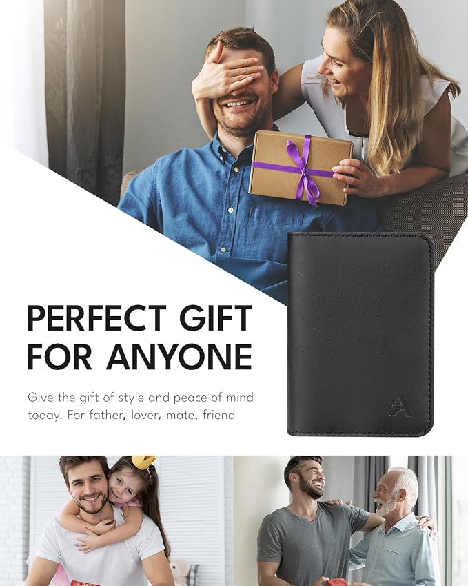 ALLIVE Passport Holder for Travel, Genuine Leather Passport Holder Women Men - Image 7