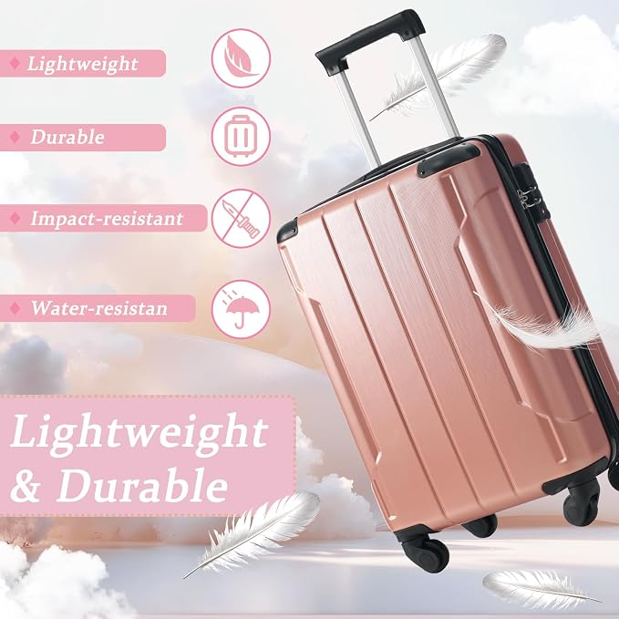 Merax 20 Inch Carry On Luggage Airline Approved, Hardshell ABS Suitcase - Image 5