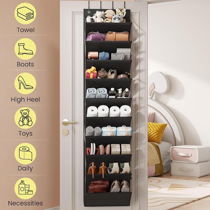 Over the Door Shoe Organizer for Closet, Shoes Rack - Image 2